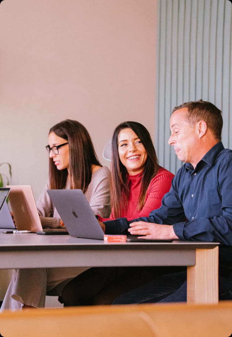 People at a meeting table